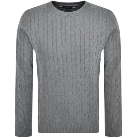 Tommy hilfiger crew neck sweater grey top